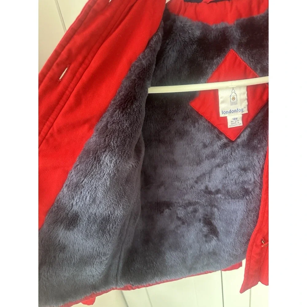 Vintage london‎ fog sailor red winter coat Dress 18M